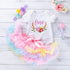 New Summer Baby Girl Birthday Outfit Hair Belt Ha Dress Princess Skirt Three-piece Set