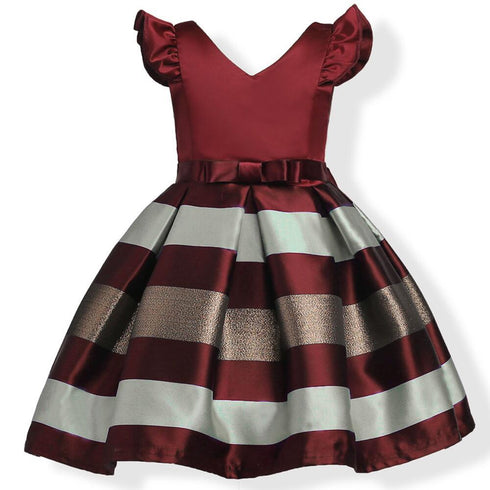 European And American Girls Dress Striped Dress Dress Dress Princess Dress