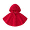 Autumn And Winter Children's Cloak Cotton Plus Velvet Hooded Cloak Warm New Year Coat