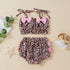 Summer girls leopard-print suspenders swimsuit