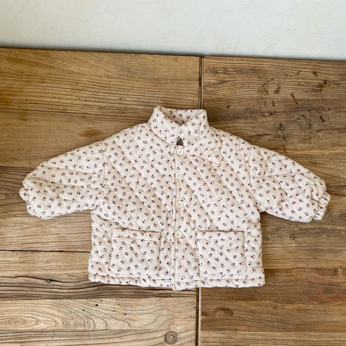 Girls cotton-padded jacket plus velvet padded autumn and winter warm foreign style cotton-padded jacket baby coat