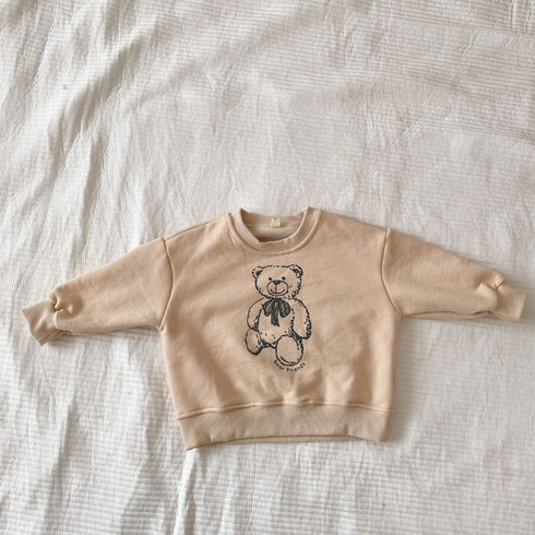 Children's velvet vests thick fried street bear foreign style baby coat in autumn and winter