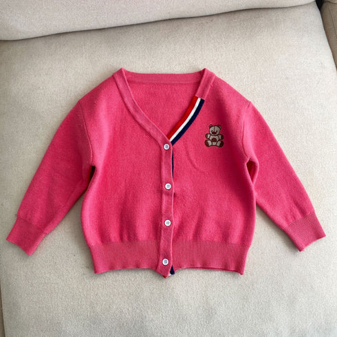 Children's Knitted Cardigan Spring and Autumn Top