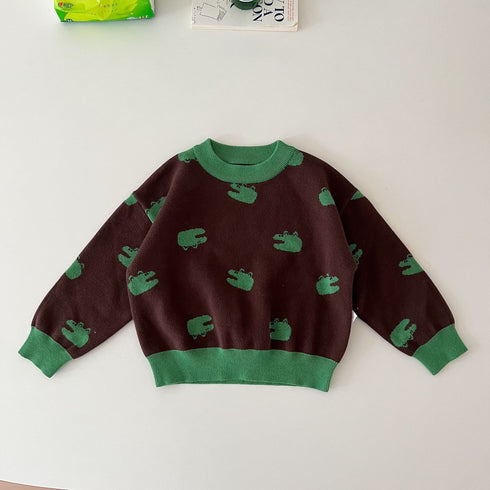 Children's Turtleneck Fall/Winter Dress Loose Knit