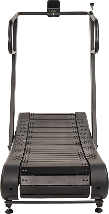 Sprint Treadmill SF-S2 Sprint Demon - Motorless Curved Sprint Treadmill with Adjustable Levels of Resistance - Drastically Increases Intensity of Running and Walking,Black