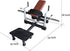 Hip Thrust Glute Bridge Plate-Loaded Hip Thrust Machine for Butt Shaping and Building Glute Muscles, Red, White, Black