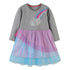 Autumn New Girl's Long Sleeve Dress Mesh Princess Dress