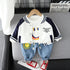 Spring and Autumn Children's Baseball Suit Set of Three