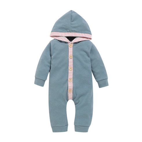 Children's wear autumn two-color button jumpsuit climbing suit
