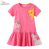 Short Sleeve Knitted Cotton Girl Dress Cartoon Cute Children's Dress