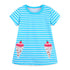 Summer New Girl Dress European And American Style Knitted Cotton Girl Short Sleeve Children Dress Cute Princess Dress