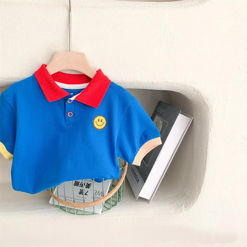 Summer Children's Contrast POLO Shirt
