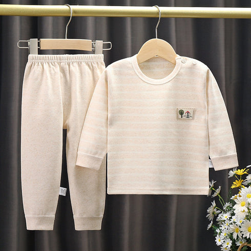 Newborn Cotton Baby Boneless Jacket Traceless Underwear Suit Home Wear Pajamas