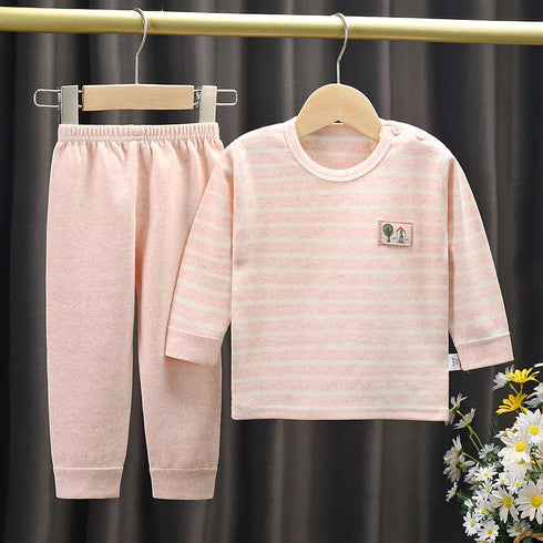 Newborn Cotton Baby Boneless Jacket Traceless Underwear Suit Home Wear Pajamas