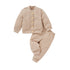 Girls Autumn Winter Cotton Knitted Cardigan Two-Piece Set
