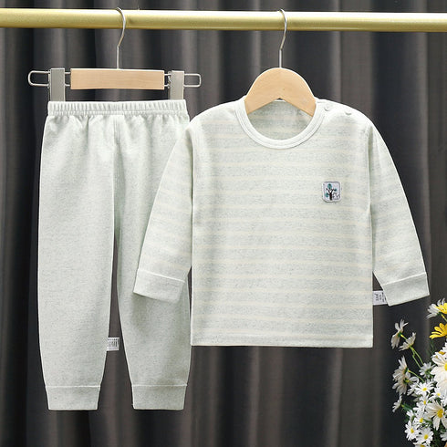 Newborn Cotton Baby Boneless Jacket Traceless Underwear Suit Home Wear Pajamas