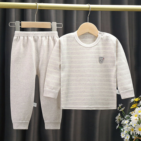 Newborn Cotton Baby Boneless Jacket Traceless Underwear Suit Home Wear Pajamas