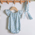 Baby Fly SLEEVE BODYSUIT Thin Newborn Floral Cotton Hair Accessories Set