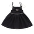 Summer Girls Suspender Dress Foreign Style Princess Unkempt Dress Girl Black Dress Dress
