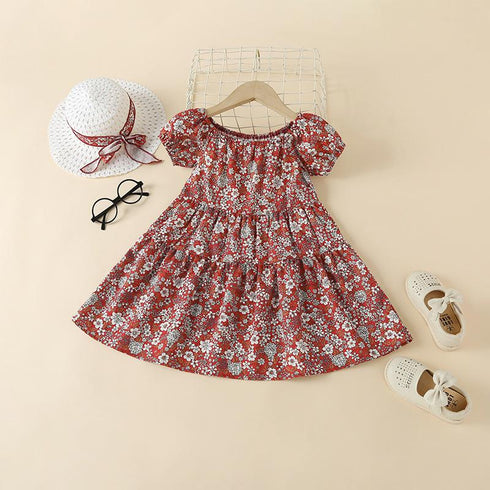 Summer Girl's Floral Dress