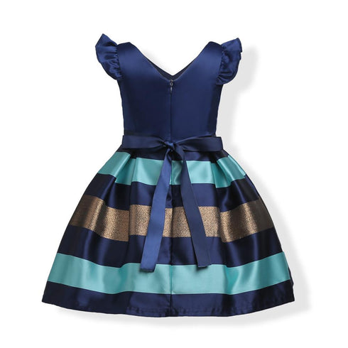 European And American Girls Dress Striped Dress Dress Dress Princess Dress