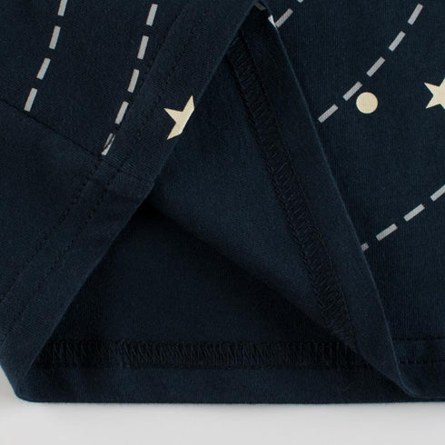 Summer Boys' planet print short sleeve