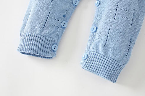 Autumn Knit Jumpsuit with Hat