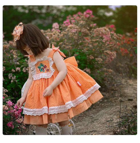 Girl's Dress Summer Dress Lolita Girl's Princess Dress Sling Skirt
