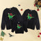 Cartoon Dinosaur Funny Christmas Hat Printed Jacket Mom and Dad Child Parent-Child Series