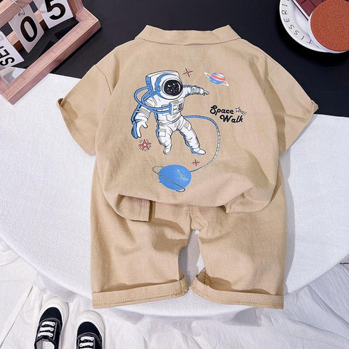 Boys summer suit short sleeve two-piece set