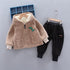 Baby winter cotton-padded jacket suit