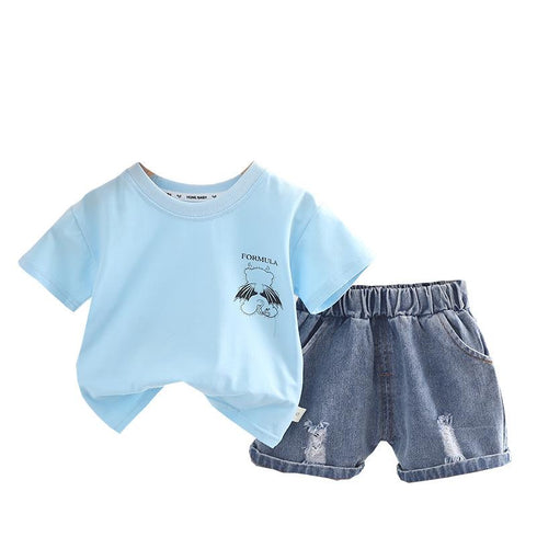 Boys suit short sleeve two-piece set