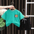Cartoon Embroidered Tiger Head Short Sleeve T Suit