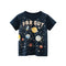 Summer Boys' planet print short sleeve