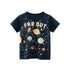Summer Boys' planet print short sleeve