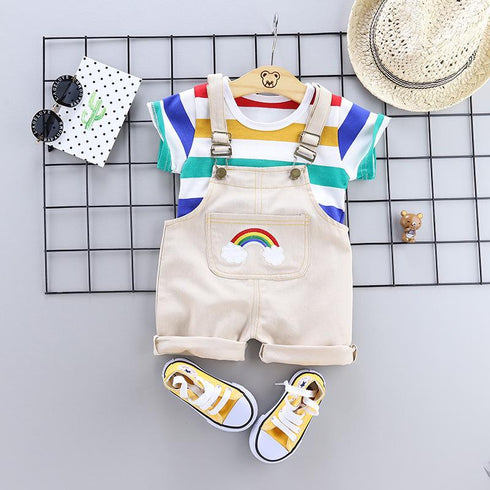 Summer Children's Rainbow Stripe Set