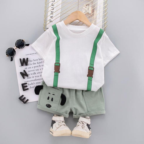 Children's Short Sleeve Suit Summer