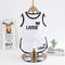 Round Neck Lettered Printed Thin Sleeveless T-shirt For Children's Sports And Leisure Two-piece Set