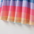 Girls' Flying Sleeve Color Matching Rainbow Stripe Princess Skirt