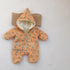 Winter cotton-padded baby jumpsuit plus velvet winter cotton-padded jacket