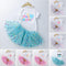 Baby Children's Full Moon Birthday Suit Short Sleeved Skirt Suit