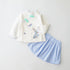 Girls Spring and Autumn Two-Piece Set