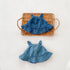 Spring and summer baby denim straps ha coat and sun hat jumpsuit climbing suit