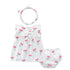 Summer gauze girl princess skirt dress set of three