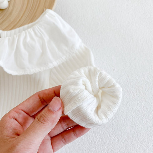 Baby Lotus Leaf Collar Onepiece Jumpsuit