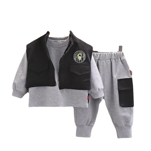 Spring and Autumn Boys' Vest Set of Three