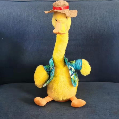 The tongue duck who can shine and sing is lovely to repeat the duck