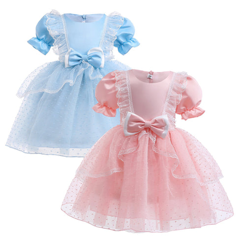 Girls' Dress Summer Children's New Princess Dress Mesh Paggy Dress