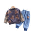 Children's Long Sleeve Sweatshirt Jeans Two-Piece Set