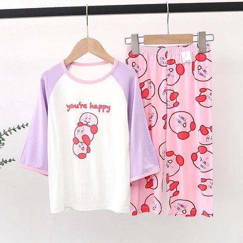 Girl's Comfortable Thin Pajamas Set